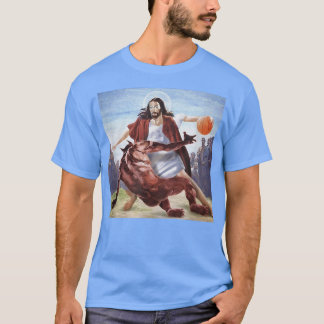Lustigt Jesus som korsar upp det Djävulen kristna  T Shirt