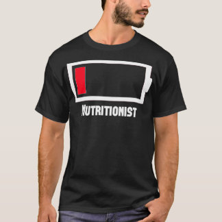 Lustigt jobb med låg batterilivstid Arbetsmätare T Shirt