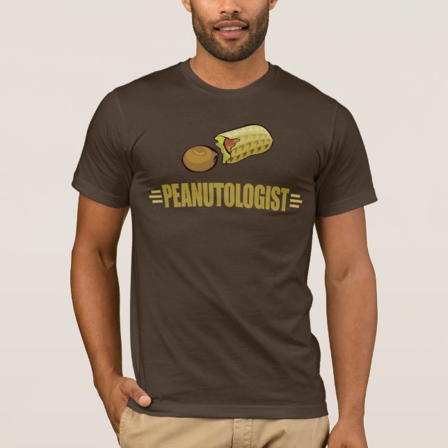 Lustigt jordnöt tee shirt (Framsida)