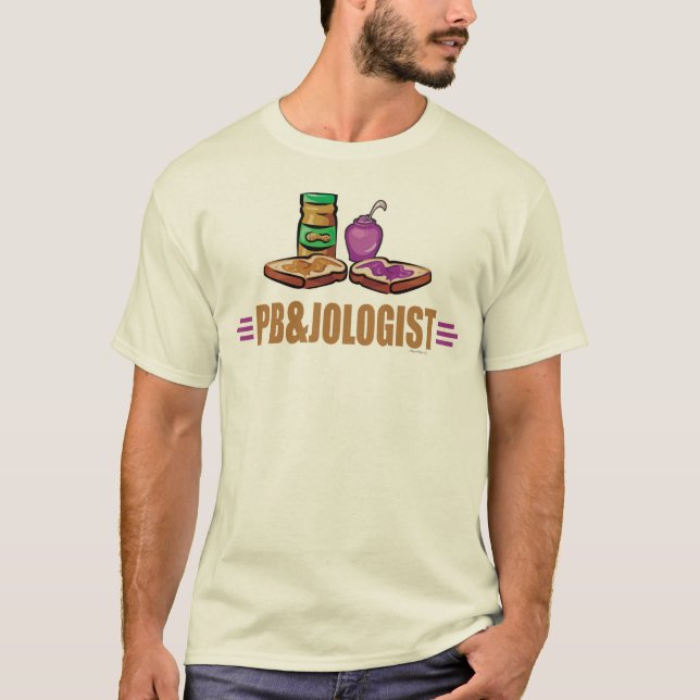 Lustigt jordnötssmör Jellagemandwier T-shirt (Framsida)