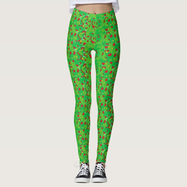 Lustigt jul leggings (Framsida)