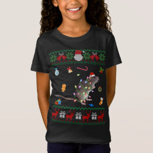 Lustigt Julafton Sweater Animals Ljus jul R T Shirt