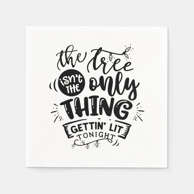 lustigt juldrickande av ord party pappersservett (Framsidan)