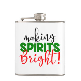 Lustigt juldrickande party Helgdag Fickplunta