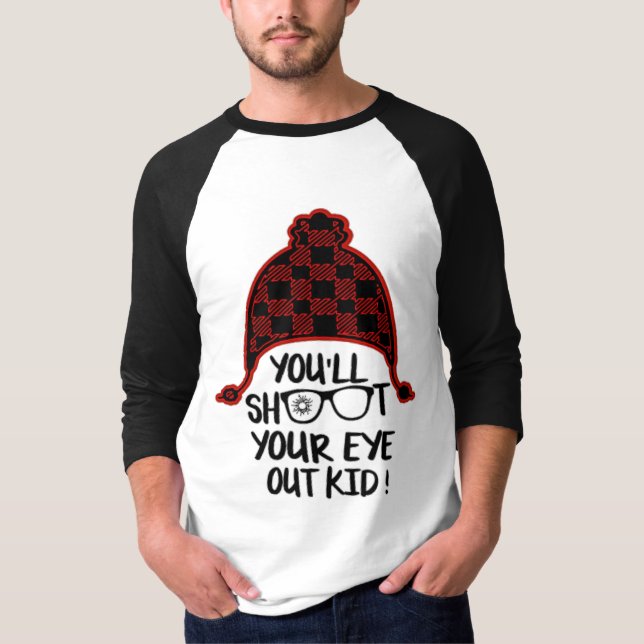 Lustigt julfilmen Festive Helgdag Julafton T Shirt (Framsida)