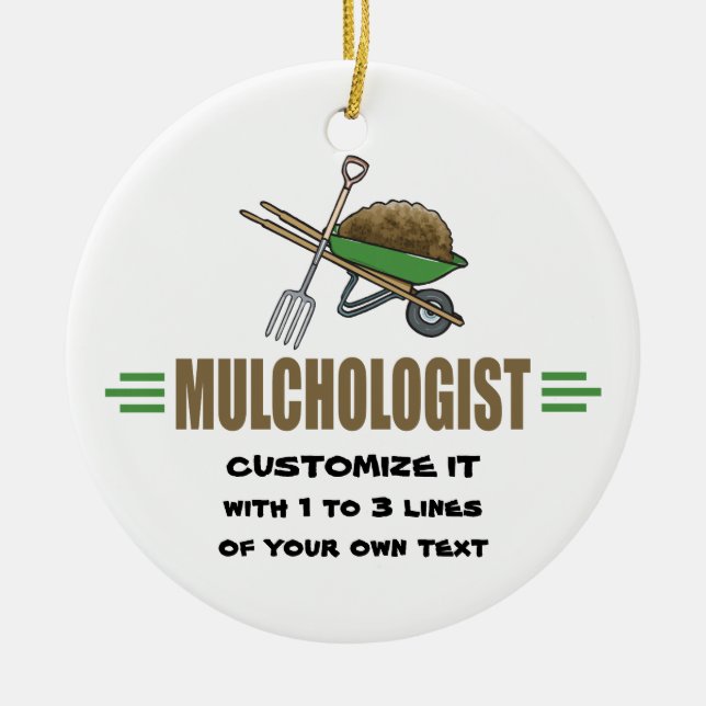 Lustigt  julgransprydnad keramik (Framsidan)