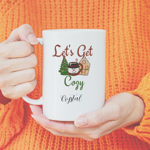 Lustigt julkaffe i personlig kaffemugg