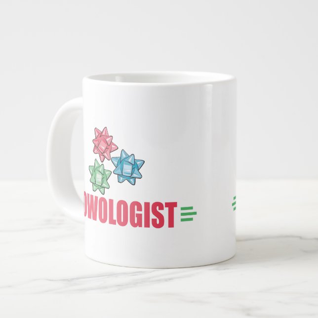 Lustigt julklapp Älskare Jumbo Mugg (Framsida vänster)