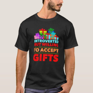 Lustigt julklapp, antisocialt inåtvänt förehum t shirt