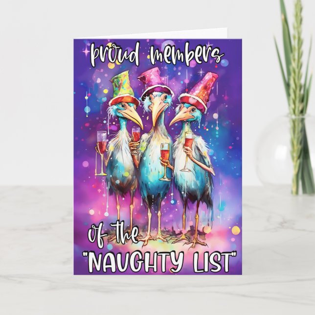 Lustigt julklapp helgkort (Framsida)