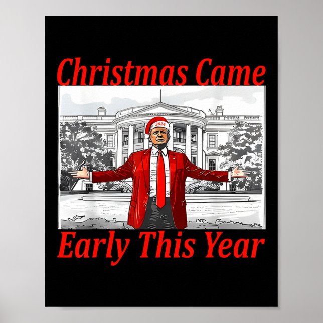 Lustigt julklapp Tidigt i år 2024 2 Poster (Framsidan)
