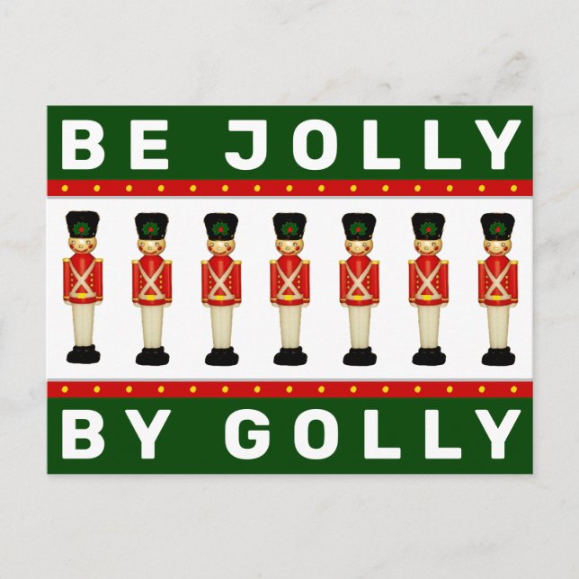 Lustigt julkort med Helgdag Helg Vykort (Framsida)