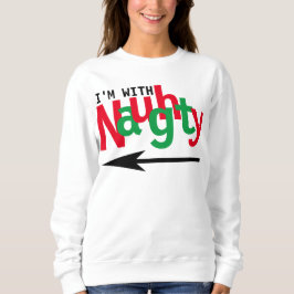 Lustigt julpar som matchar Naughty & Nice #1 T Shirt