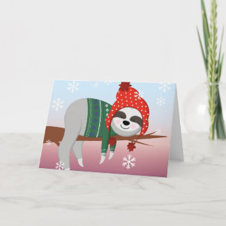 Lustigt jultomte helgkort