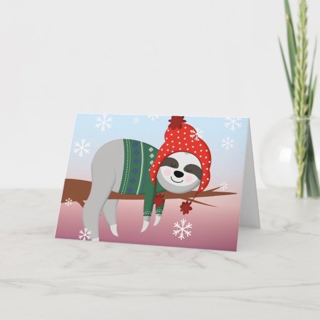 Lustigt jultomte helgkort (Framsida)