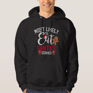 Lustigt jultomtekakor mest sannolikt för att äta t hoodie