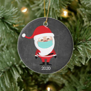 Lustigt Jultomten, hörselfest 2020 jul Julgransprydnad Keramik