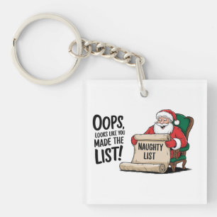 Lustigt Jultomten Naughty List - juldesign