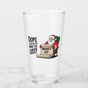 Lustigt Jultomten Naughty List - juldesign Glaskopp