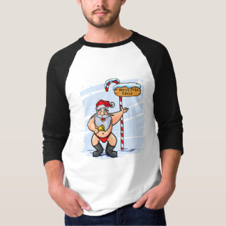 Lustigt Jultomten Northpole Dancing jul T Shirt