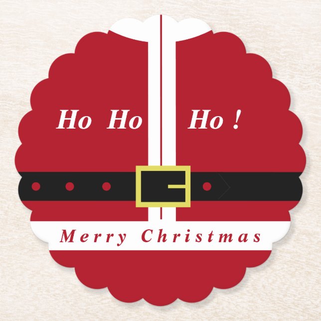 Lustigt Jultomten Papper Underlägg (Framsida)