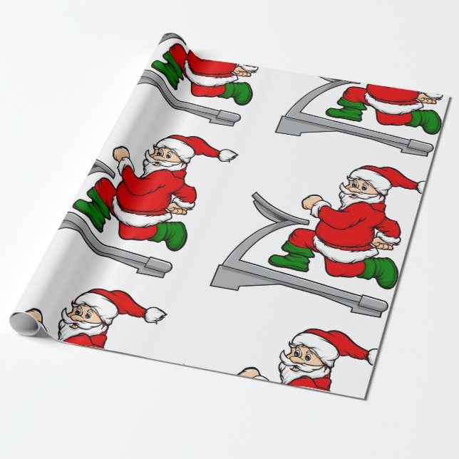 Lustigt jultomten presentpapper (Utrullad)