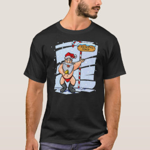 Lustigt Jultomten som dansar jul Kväll Julafton Pr T Shirt