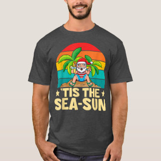 Lustigt Jultomten Tis SeaSun-julen i juli T Shirt