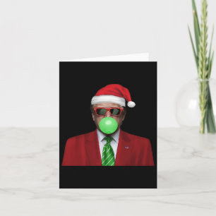 Lustigt jultomtrump Bubble Gum Gör jul Underbar Kort