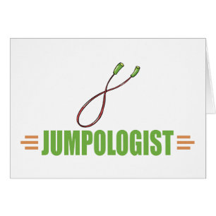 Lustigt jump Roping Hälsningskort