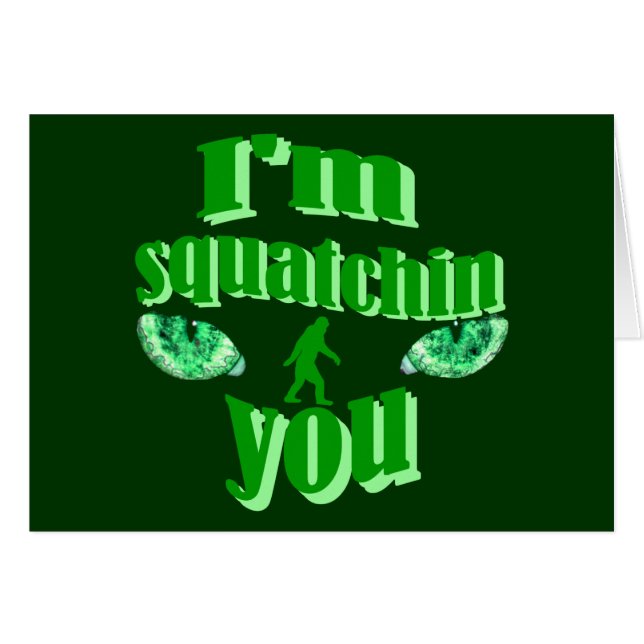 Lustigt käbbel hälsningskort (Framsidan Horizontal)