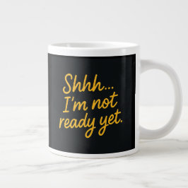 Lustigt kaffe Mugg-First... Jag dricker kaffe Jumbo Mugg