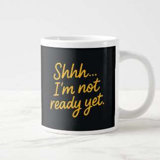 Lustigt kaffe Mugg-First... Jag dricker kaffe Jumbo Mugg