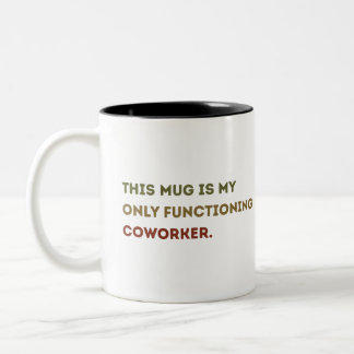 Lustigt kaffe, mugg-gåva, kontors humor-gåva Två-Tonad mugg