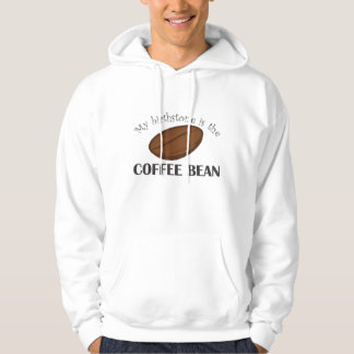 Lustigt kaffe- och kaffebean är min födelsesten hoodie