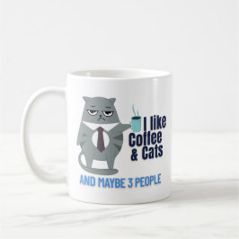 Lustigt kaffe och personcitat kaffemugg