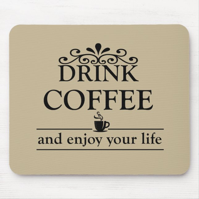 lustigt kaffe ord musmatta (Framsidan)