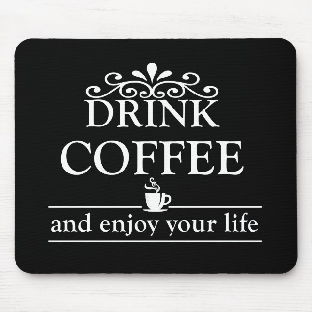 lustigt kaffe ord musmatta (Framsidan)