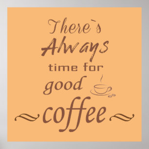 lustigt kaffe ord poster