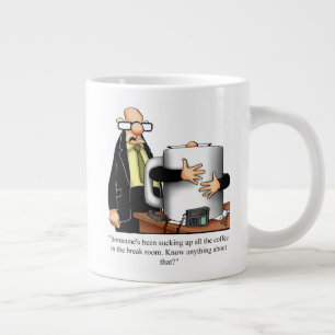 Lustigt kaffearbetsplats Humor Mugg för honom Jumbo Mugg