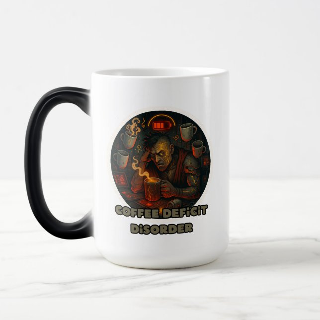 Lustigt kaffebatteri mugg (Vänster)