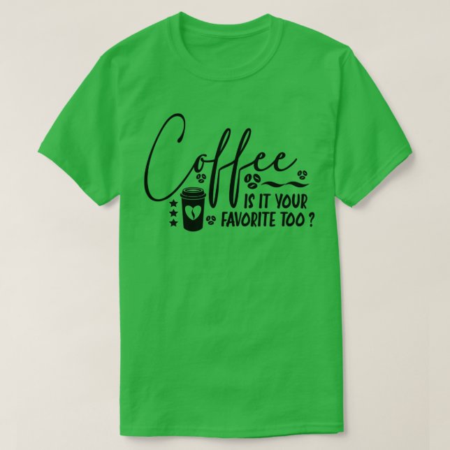 Lustigt kaffepris för kaffe älskare t shirt (Design framsida)