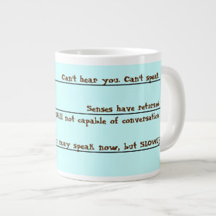 Lustigt kaffeuppvaknande Mugg Jumbo Mugg