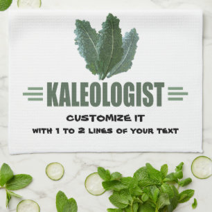 Lustigt Kale Älskare Kökshandduk