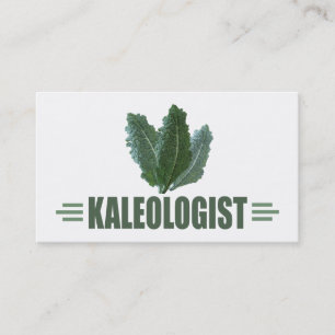 Lustigt Kale Älskare Visitkort