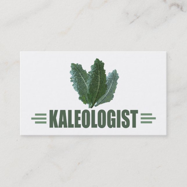 Lustigt Kale Älskare Visitkort (Framsida)