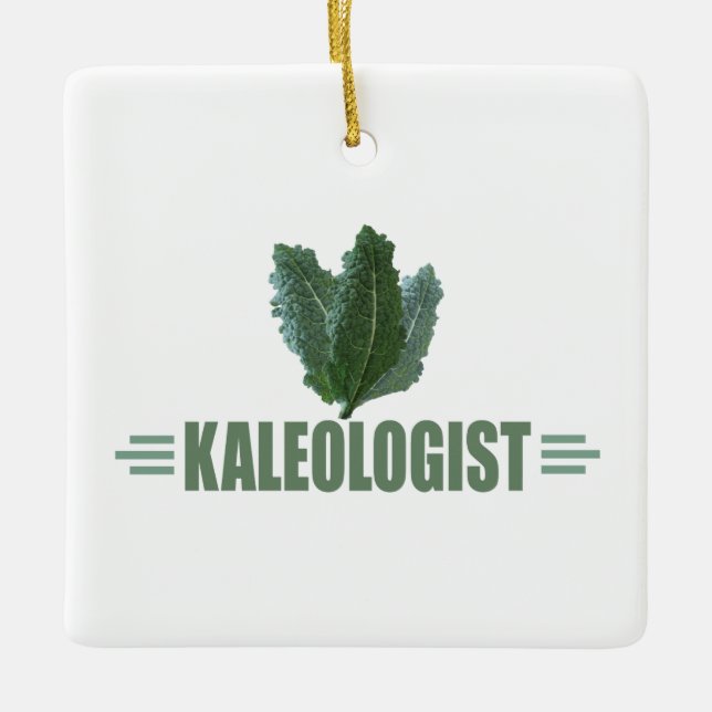 Lustigt Kale Kärlek Julgransprydnad Keramik (Framsida)