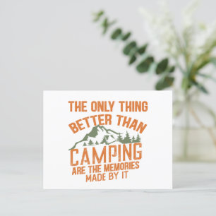 Lustigt kamper-slogan sommarcampingcitat helg vykort
