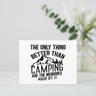 Lustigt kamper-slogan sommarcampingcitat helg vykort
