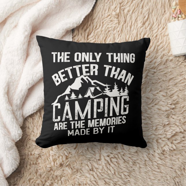 Lustigt kamper-slogan sommarcampingcitat kudde (Filt)